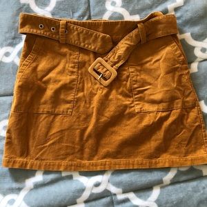Yellow Coloroid Skirt (Forever 21)